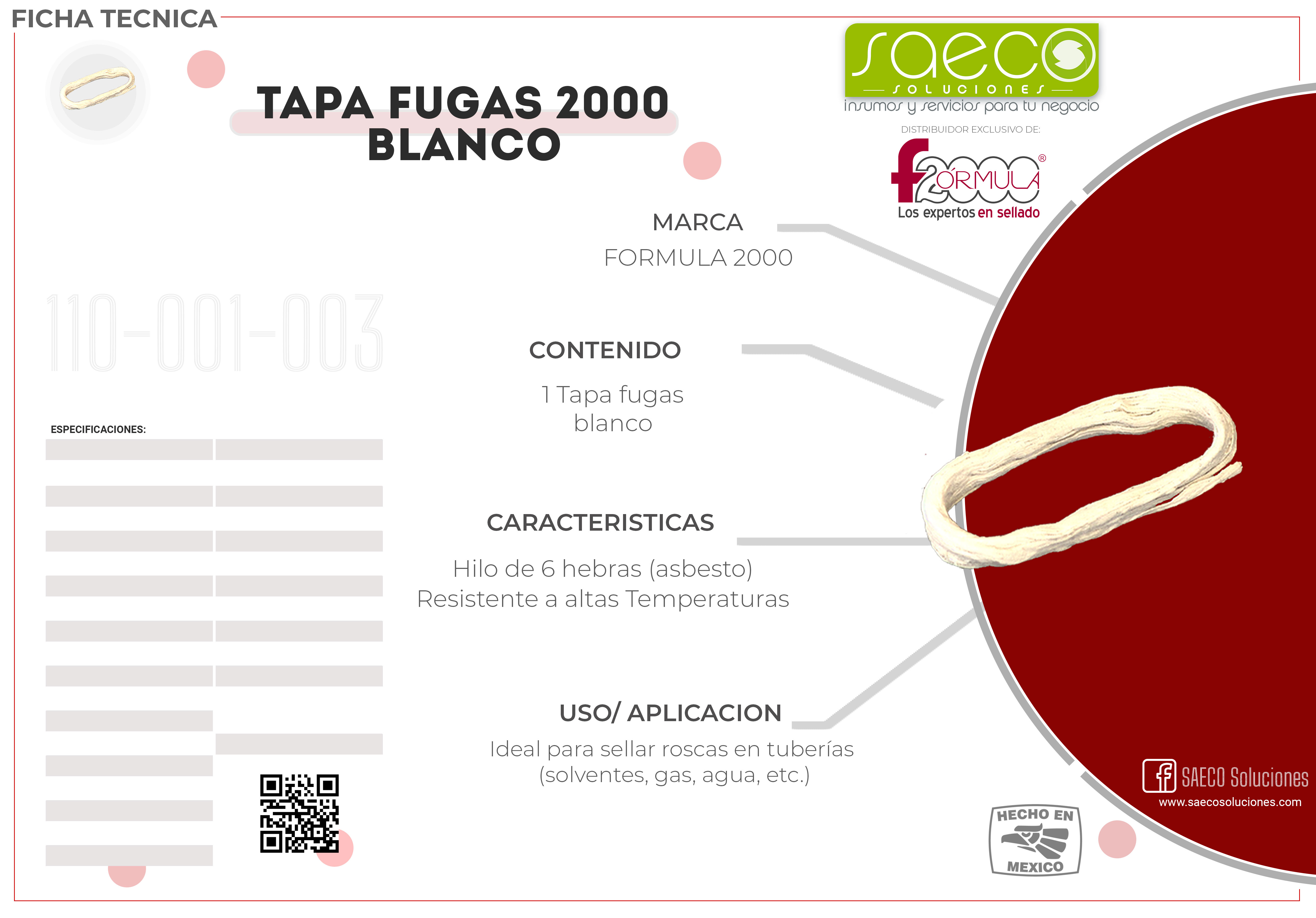 Tapa-Fugas-2000-Blanco